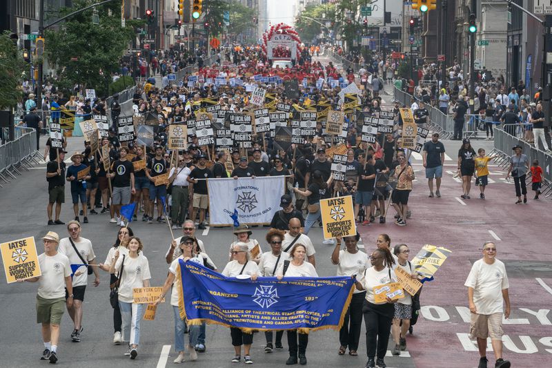 A Labor Day parade in Manhattan in 2023. 