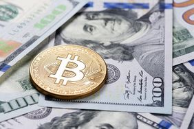 Bitcoin on a $100 bill