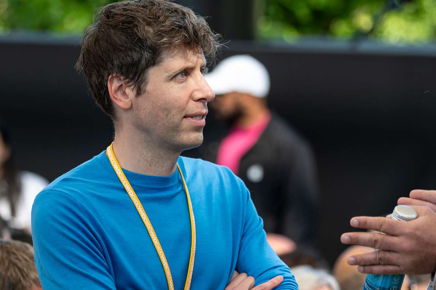 Sam Altman, chief executive officer of OpenAI, during the Apple Worldwide Developers Conference at Apple Park campus in Cupertino, California