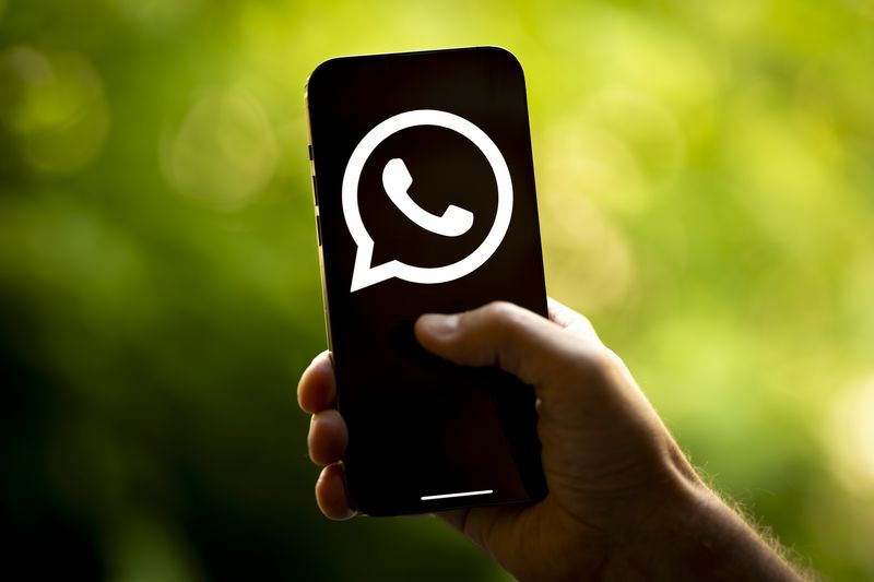 The WhatsApp logo is seen in this photo illustration.