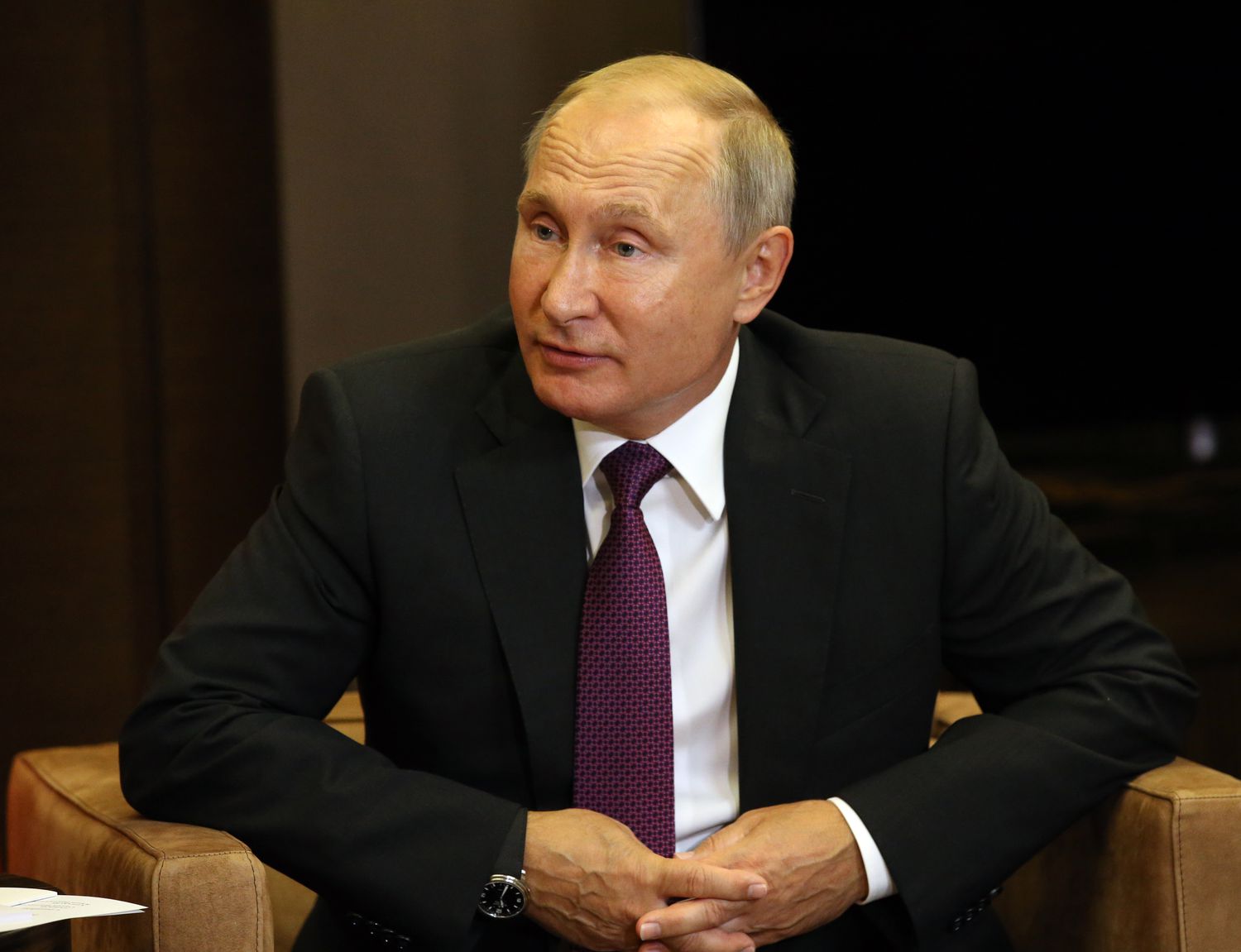 Russian President Vladimir Putin Receives Azerbaijani President Ilham Aliyev in Sochi