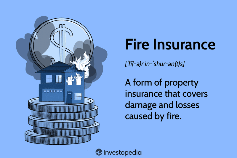 Fire Insurance: A form of property insurance that covers damage and losses caused by fire.