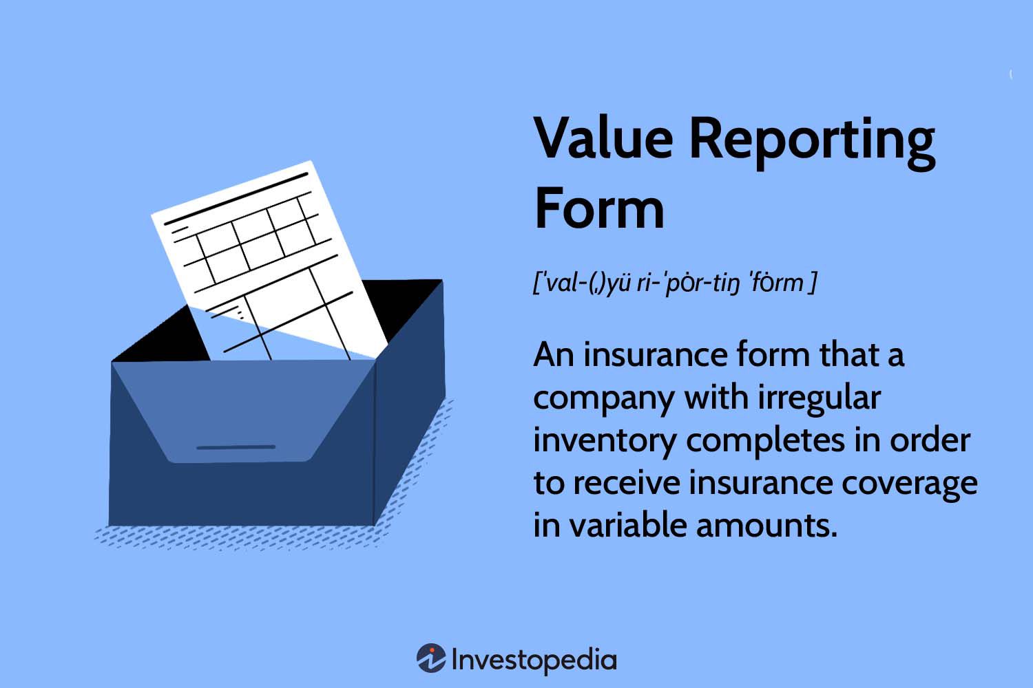 Value Reporting Form