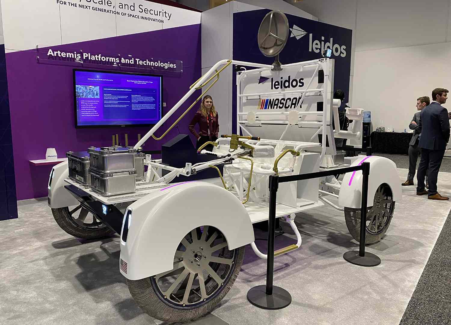 Prototype of a Moon Rover developed by Leidos and Nascar 
