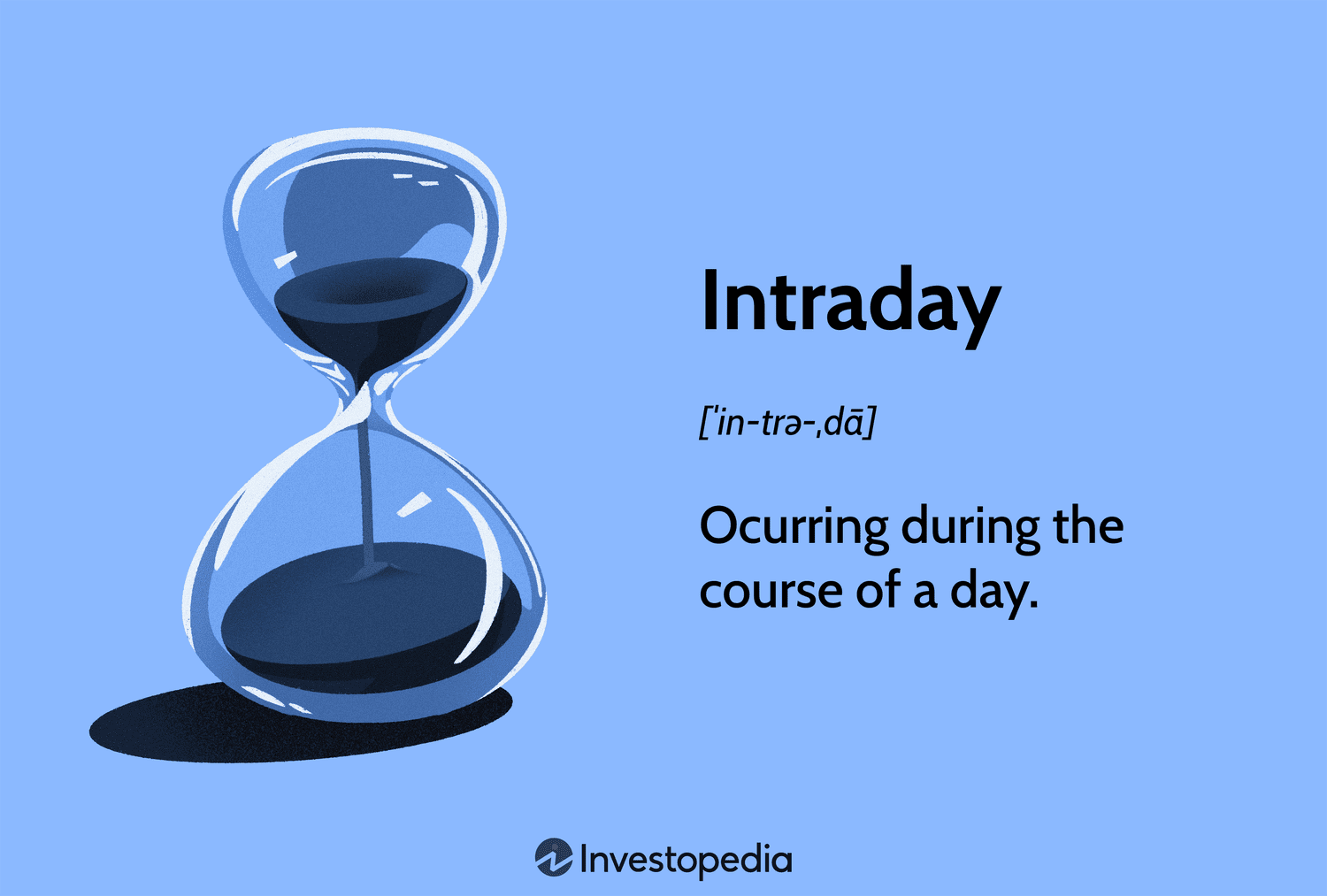 Intraday: Ocurring during the course of a day.