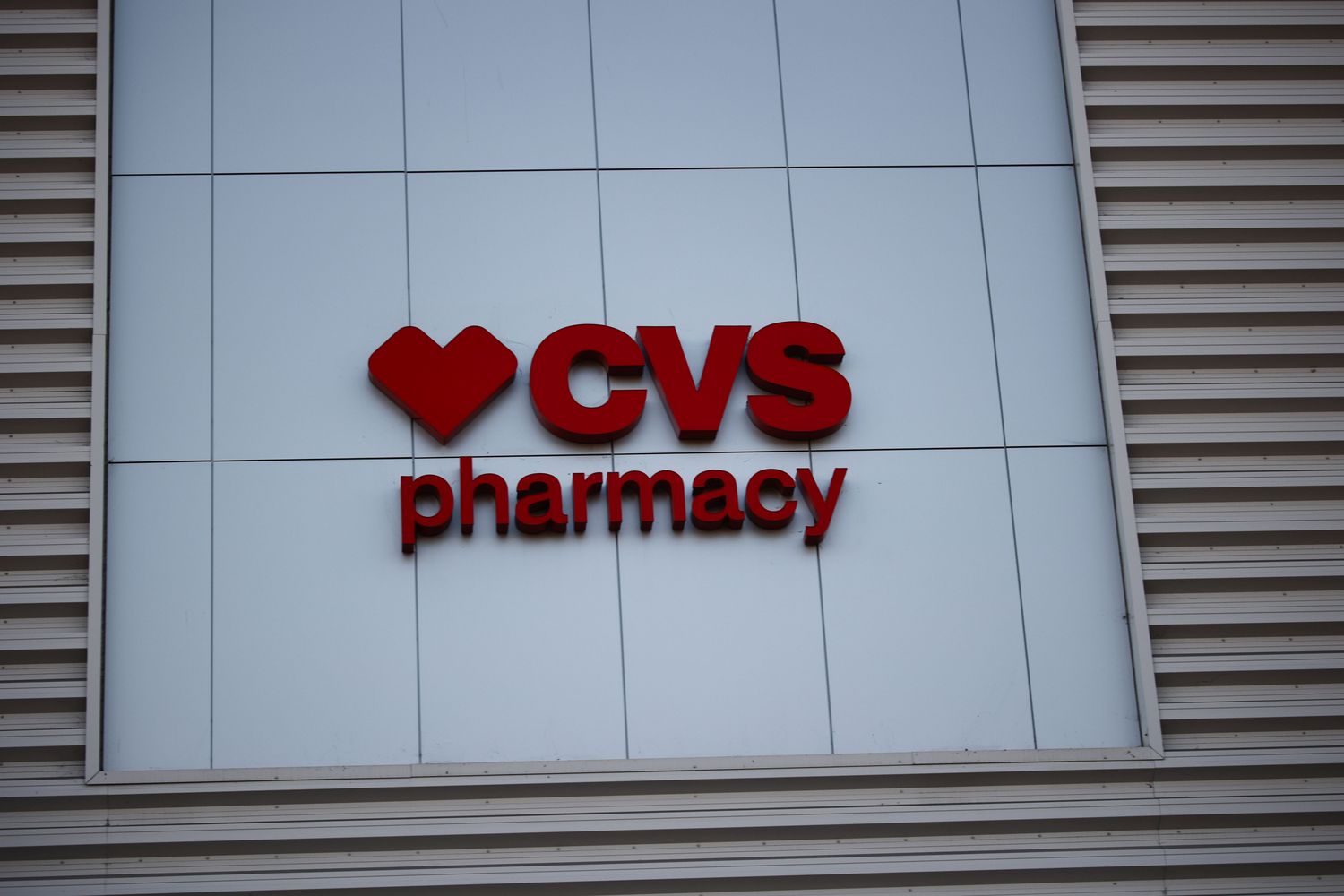 CVS Pharmacy logo on a building