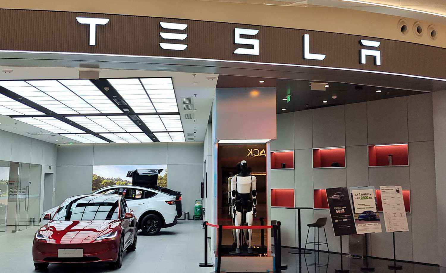 shares lost ground when China’s Xiaomi announced that its new electric SUV that looks to challenge Tesla's Model Y will be launched in China on Thursday