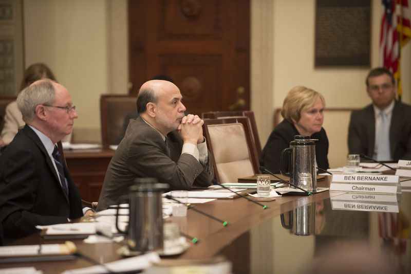 Ben Bernanke at open board meeting, Basel III on July 2, 2013, where current rules for bank strnegth were established