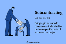 Subcontracting: Bringing in an outside company or individual to perform specific parts of a contract or project.
