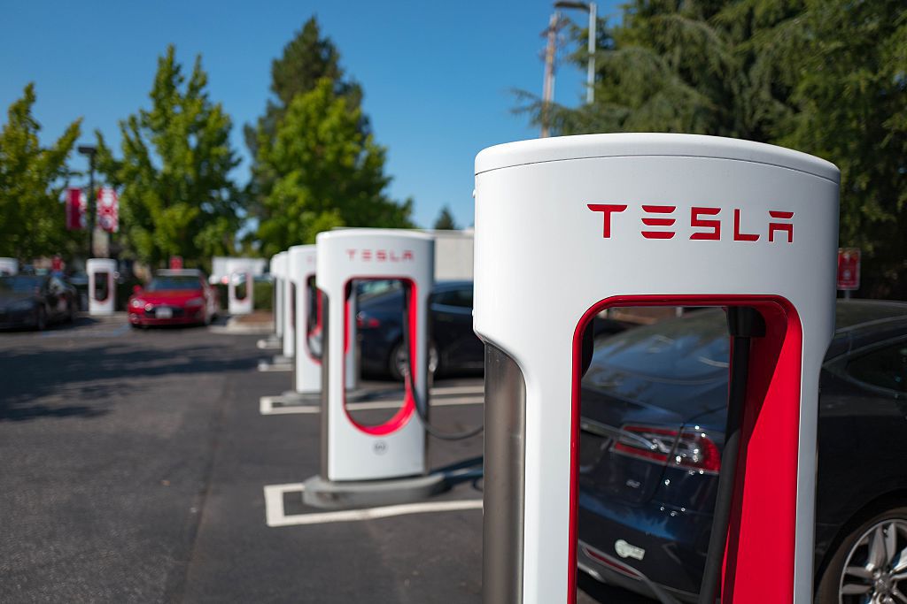 Tesla Supercharger charging station