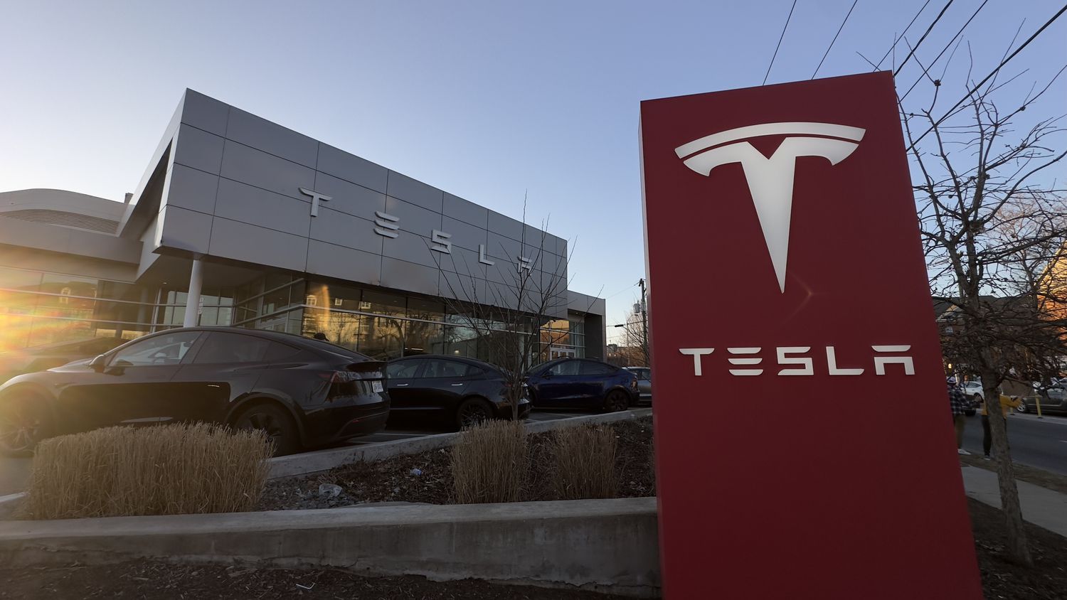Tesla dealership.