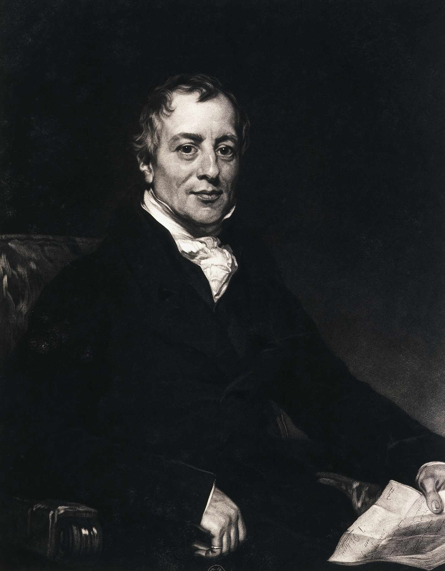 Portrait of David Ricardo (London, 1772-Gloucestershire, 1823), English economist