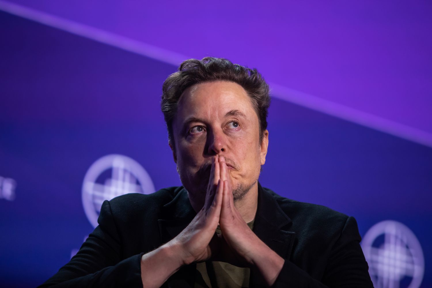 Tesla CEO Elon Musk at the Milken Institute's Global Conference in Beverly Hills, California on May 6, 2024.