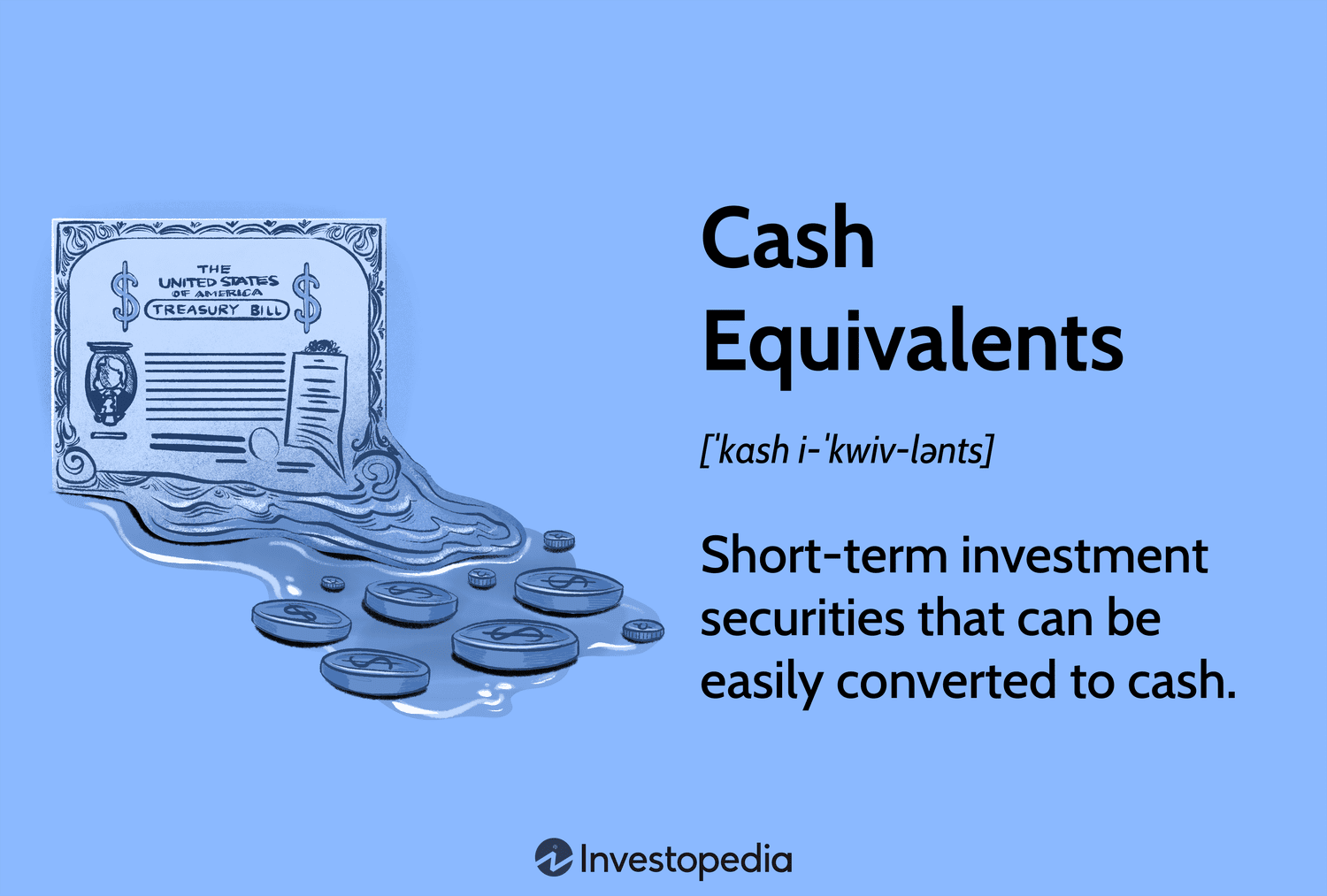 Cash Equivalents: Short-term investment securities that can be easily converted to cash.