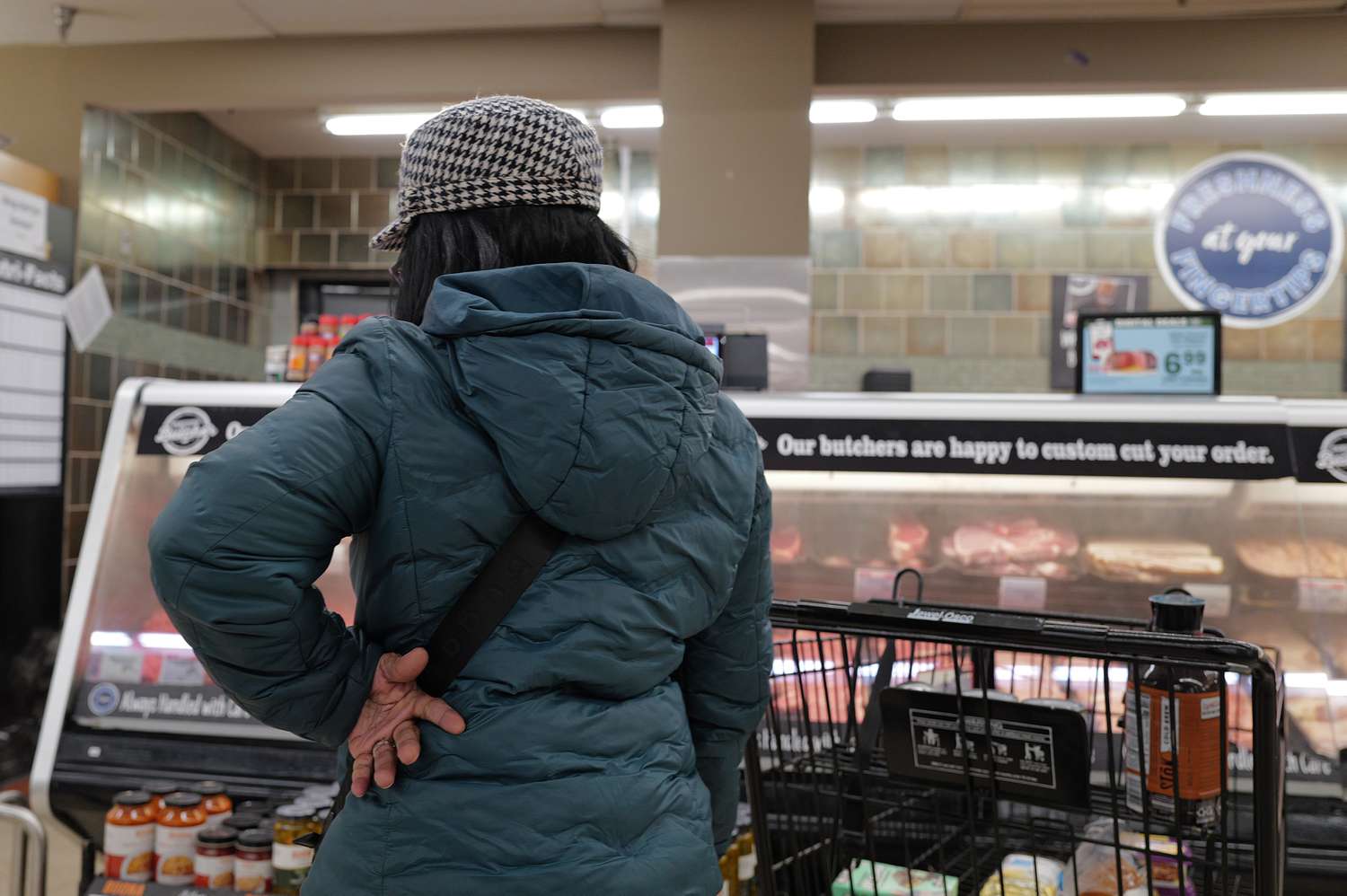 A customer shops at a grocery store on February 13, 2024 in Chicago, Illinois. 