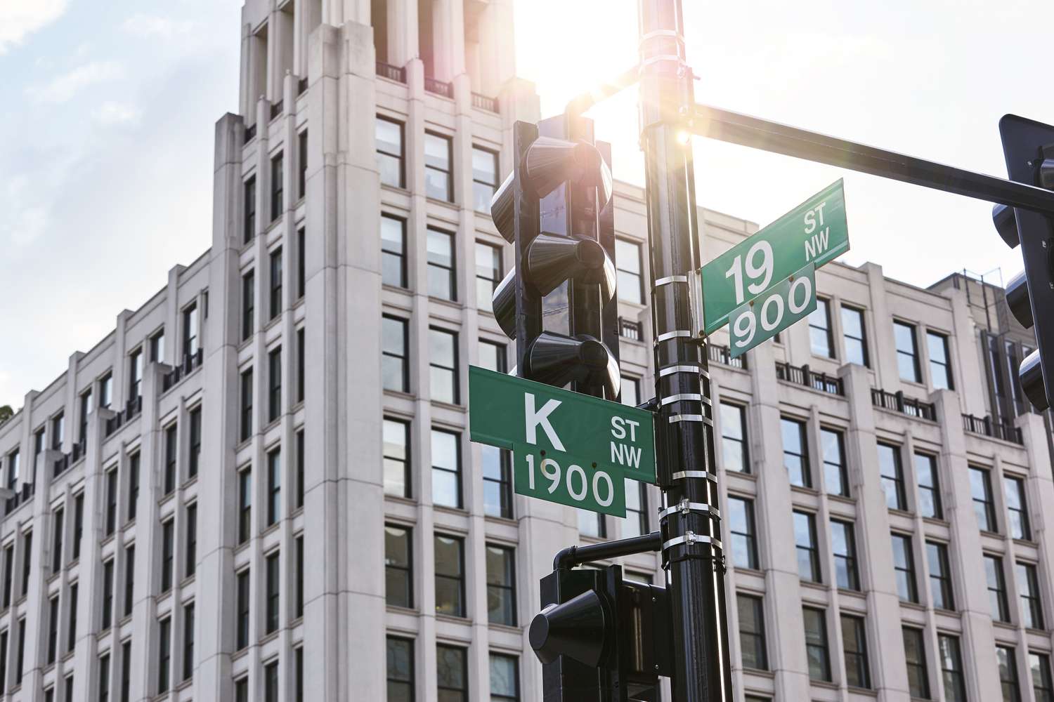 K Street in Washington, D.C., is home to political lobbyists. 