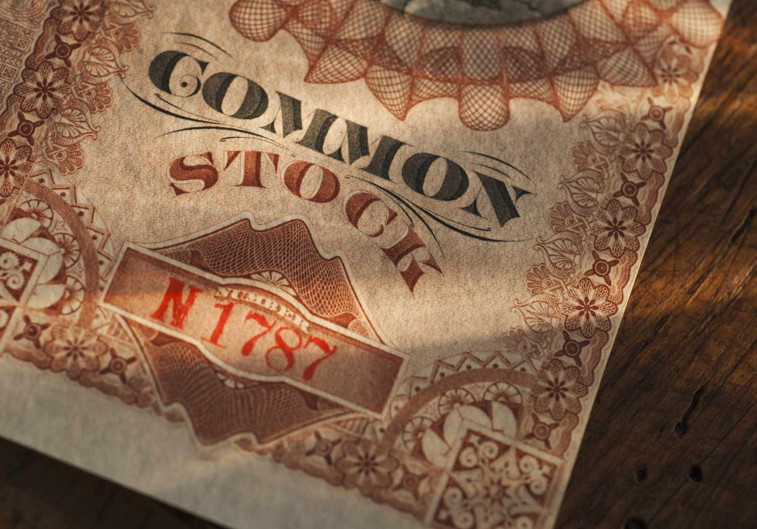 Common stock certificate