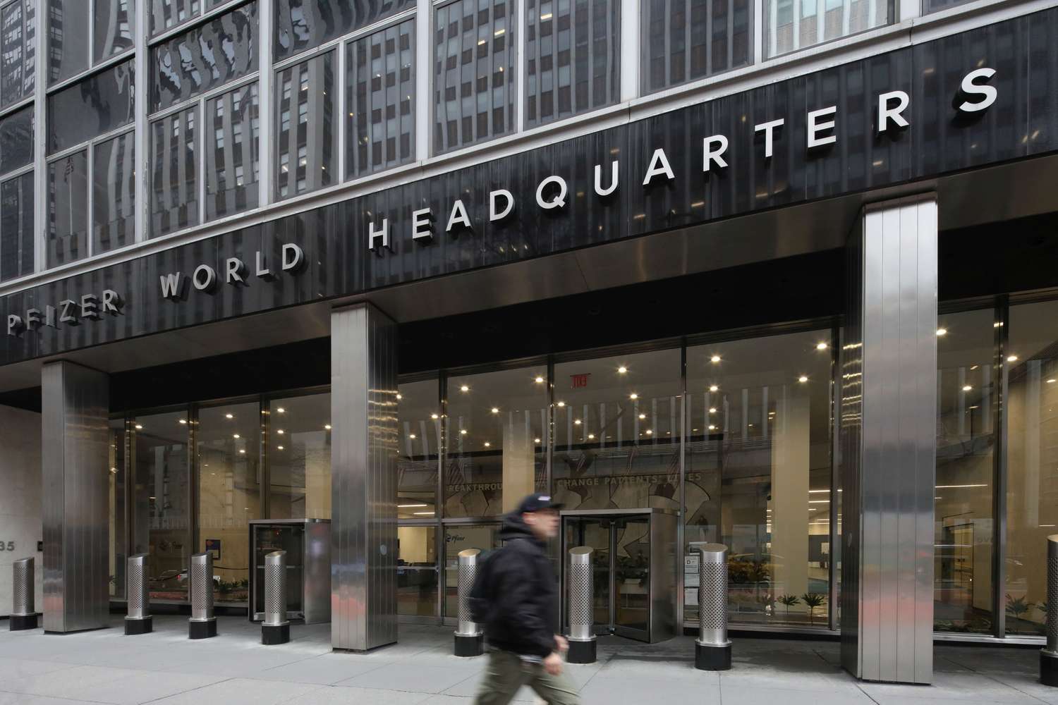 Pfizer headquarters building in New York