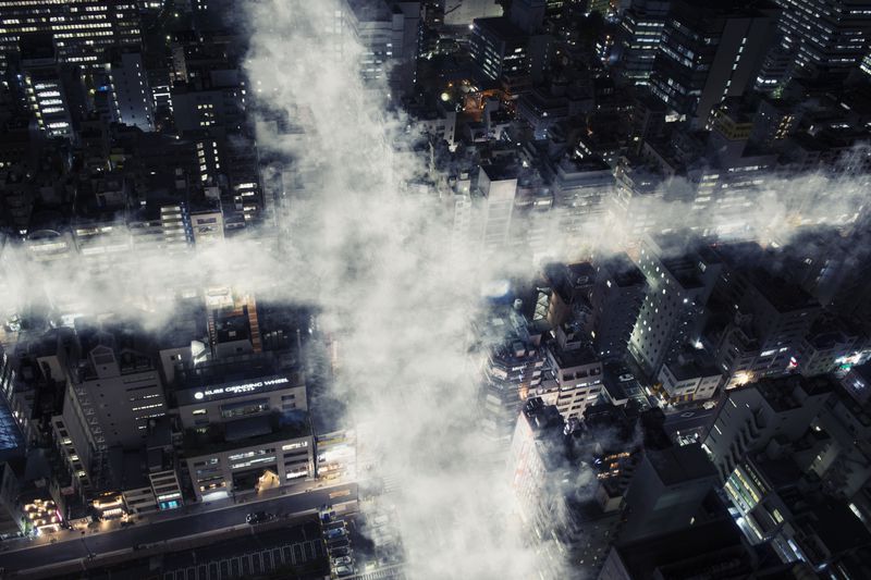 cross in clouds