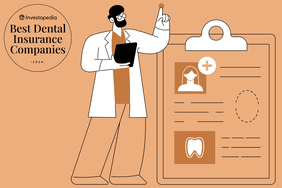 Illustration of man in lab coat and giant clipboard with patient dental record