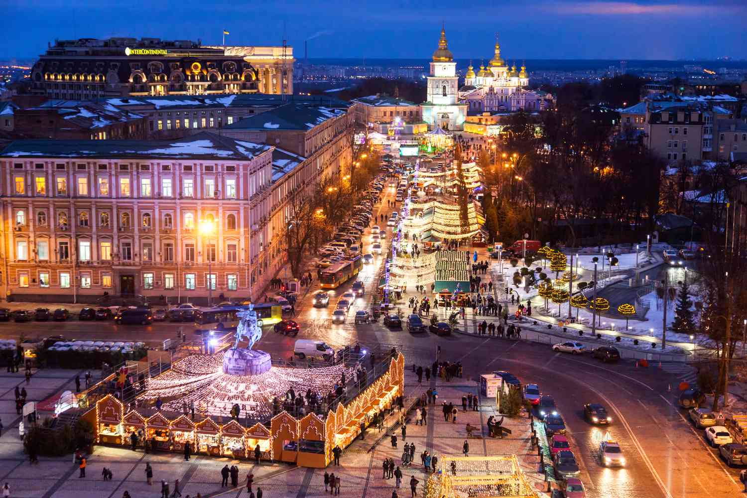Christmas holiday in the Kyiv, Ukraine