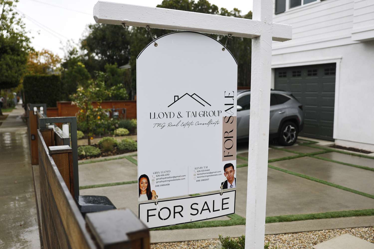A 'For Sale' sign is posted in front of a home for sale on March 05, 2025 in Los Angeles, California.