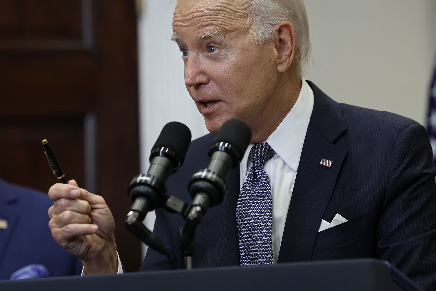 President Joe Biden announces new actions to protect borrowers after the Supreme Court struck down student loan forgiveness