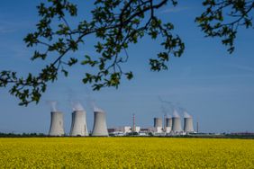 The CEZ AS Dukovany nuclear power plant in Dukovany, Czech Republic.