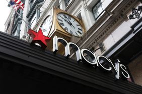 Macy's company logo on its store in Herald Square in New York City