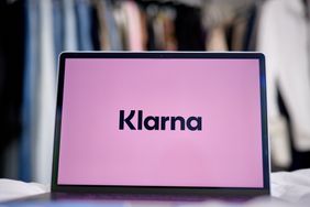 The Klarna logo on a laptop computer