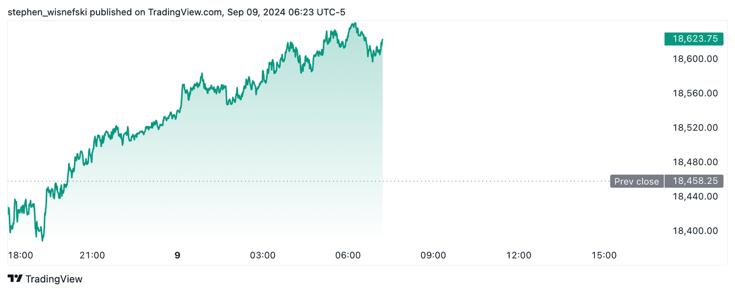 Nasdaq 100 futures - Sept. 9, 2024