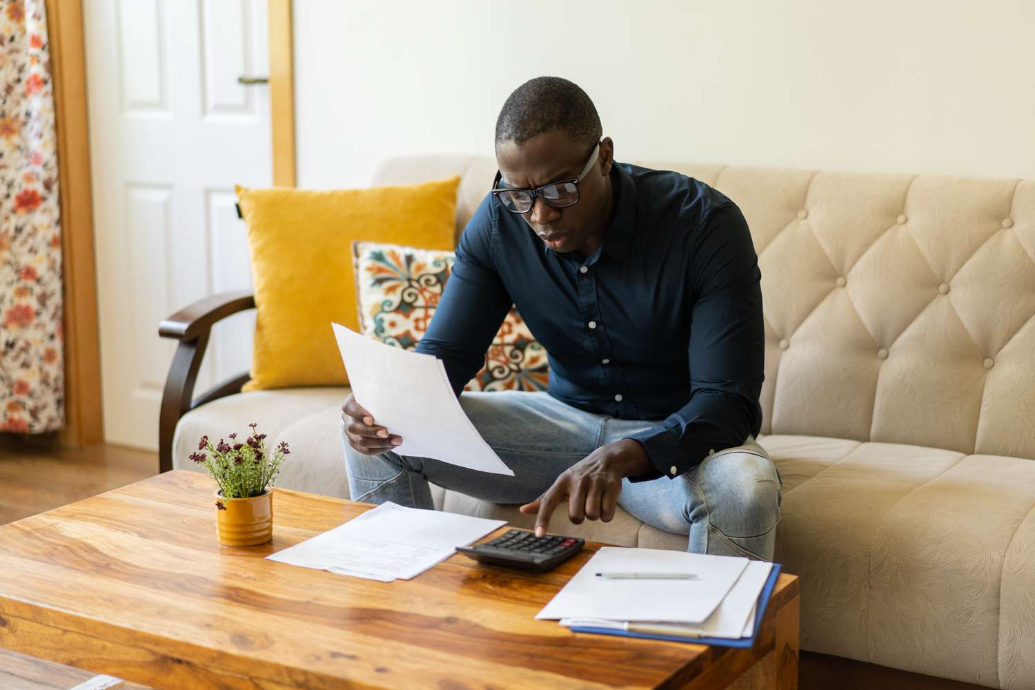 Man calculates the affordable market value of his home.
