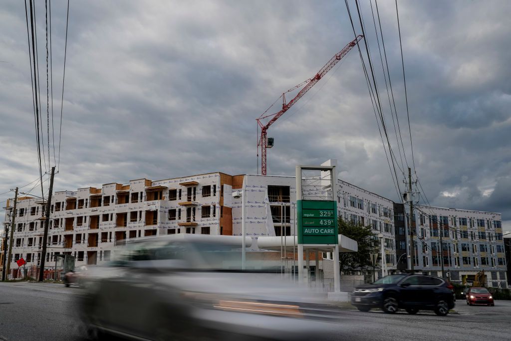 An apartment complex under construction in Atlanta, Georgia, US, on Wednesday, Sept. 18, 2024.