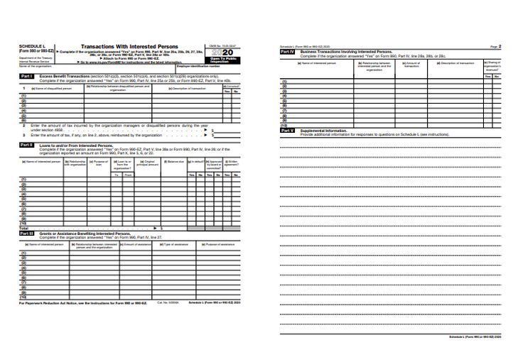IRS Schedule L