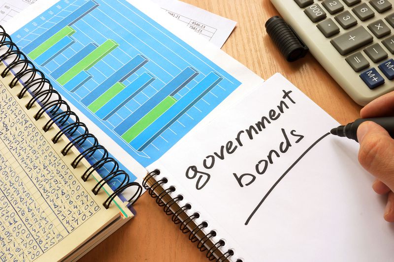 Government Bonds Written in a Notebook