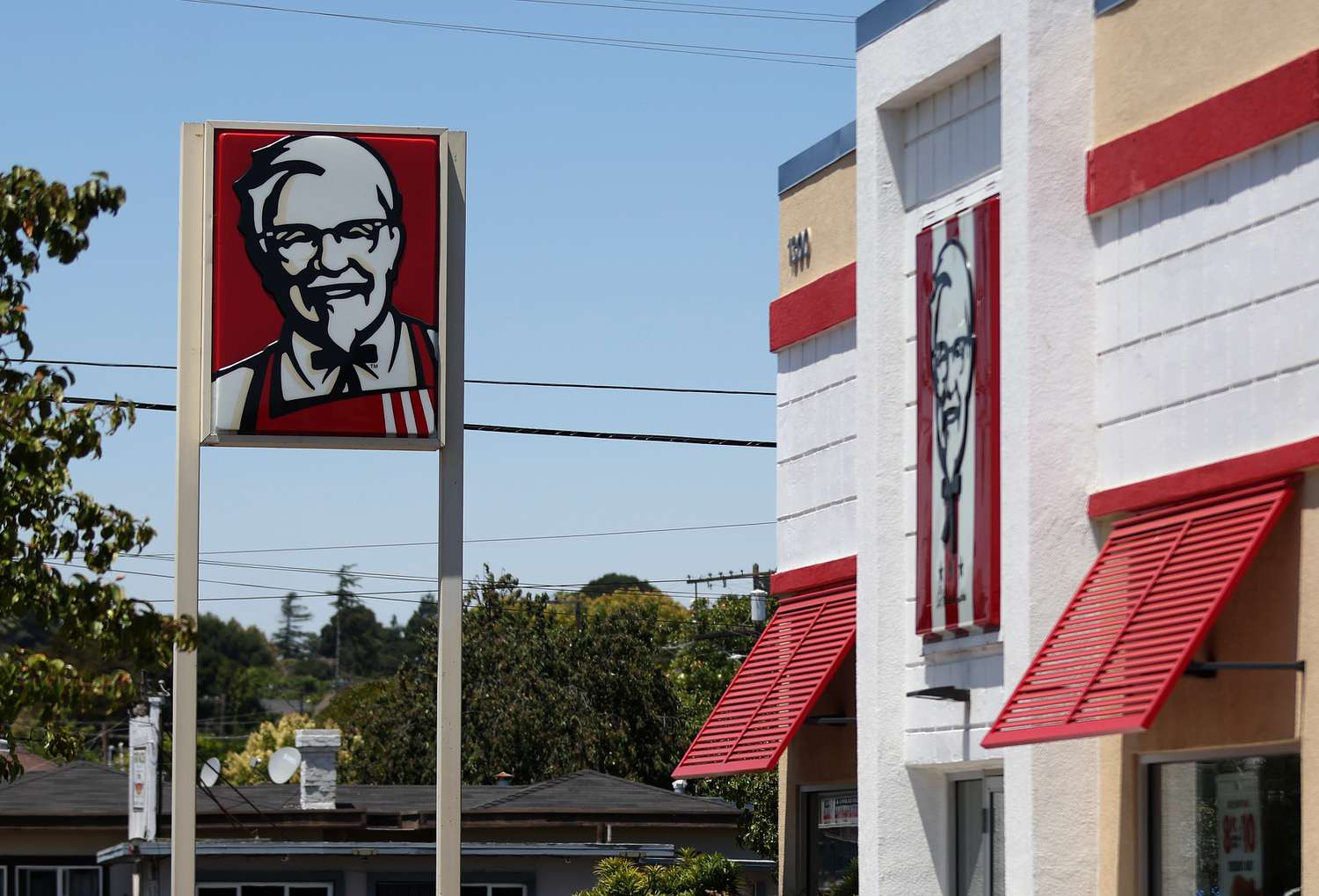 A KFC restaurant in California. 