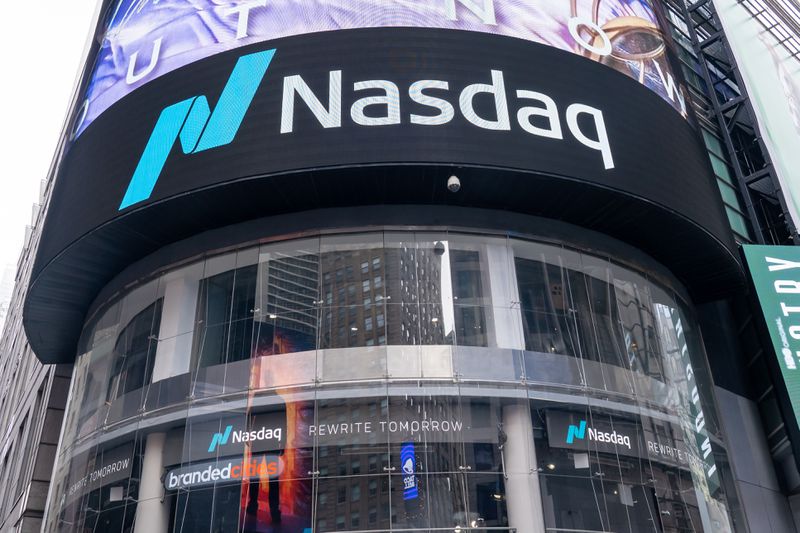 Street view of the Nasdaq