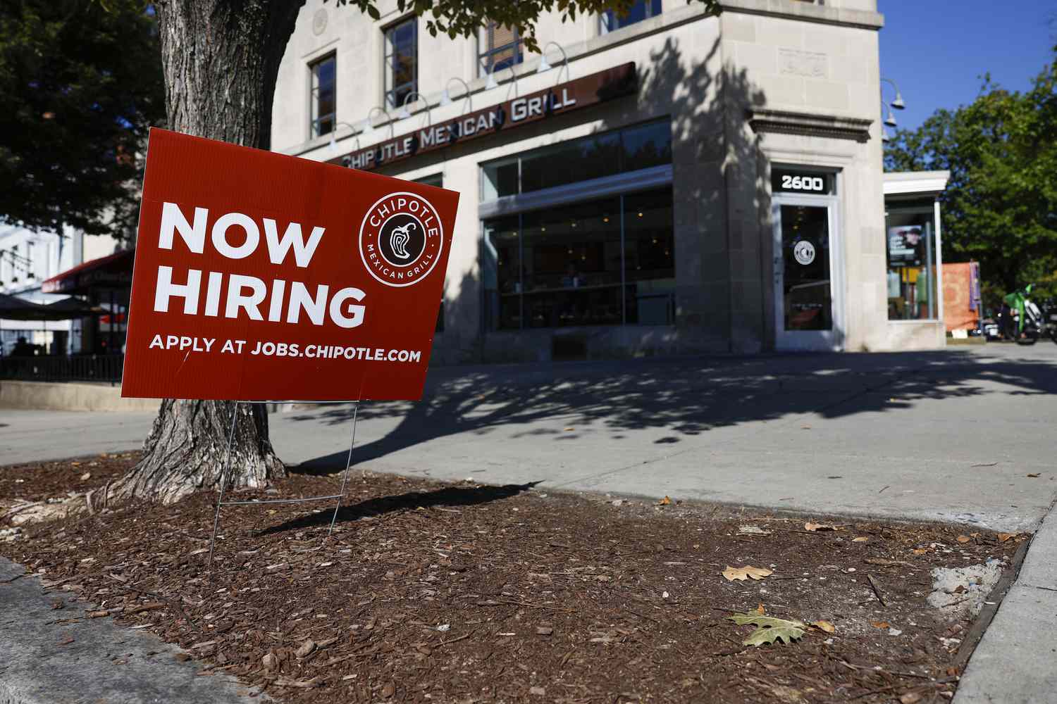 Now hiring sign