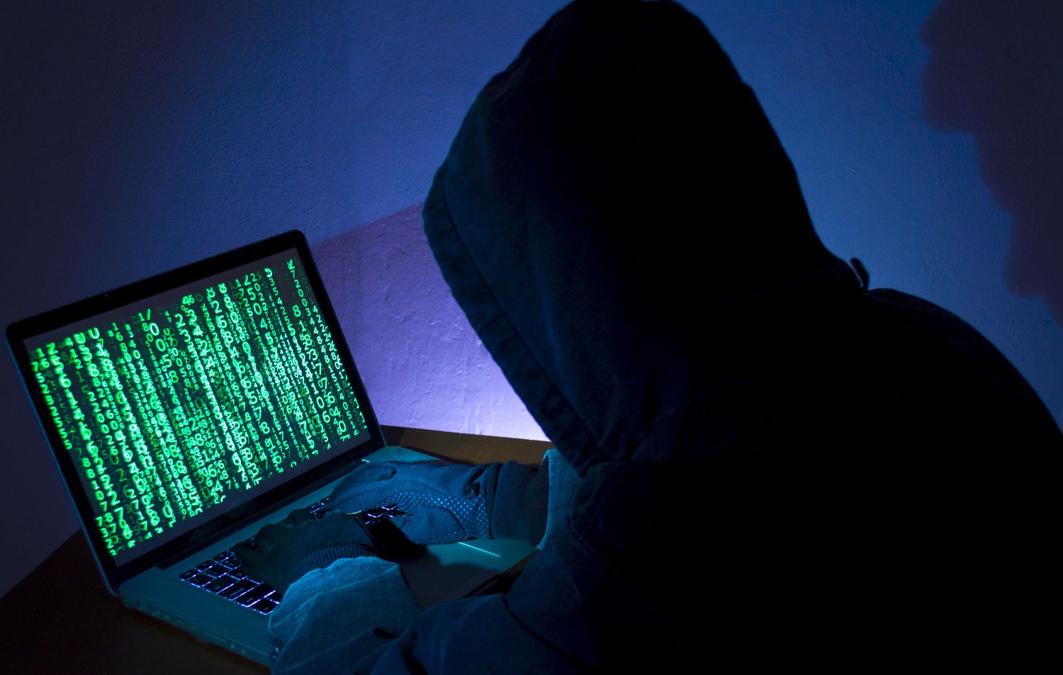 Hacker at work