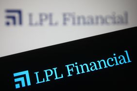 The LPL Financial logo is seen on a phone screen in front of a white background with the LPL loogo.