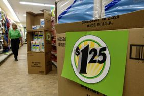 price tag is seen at a Dollar Tree store on March 13, 2024 in New York City. 