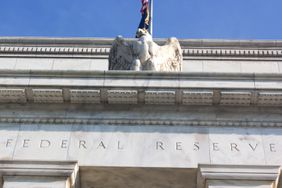 Federal Reserve building with the eagle statue..