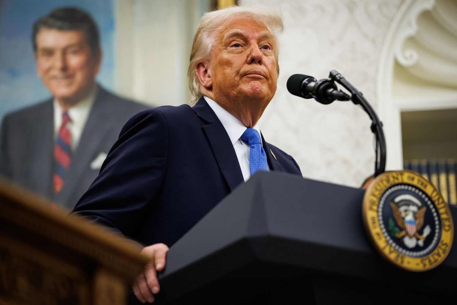 President Donald Trump at the White House on Monday
