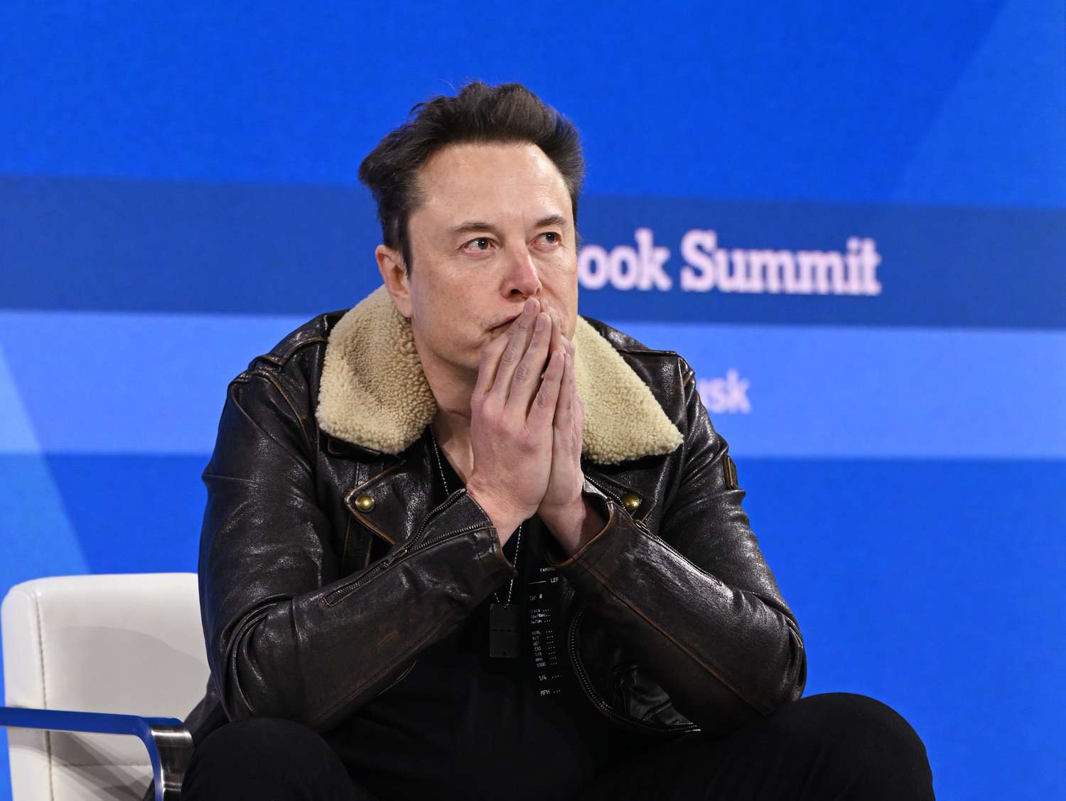 Elon Musk speaks at event in November 2023