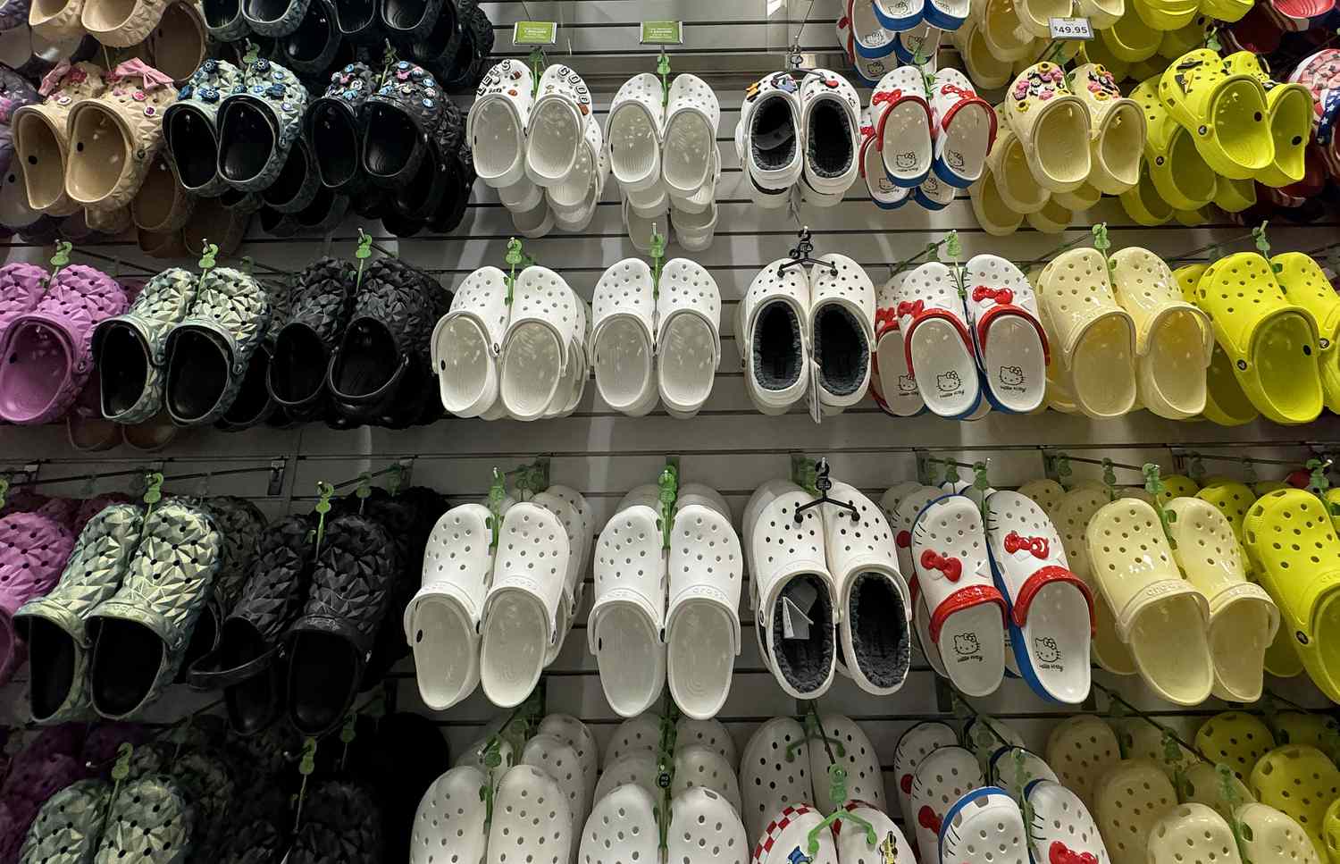 Crocs shoes for sale in a store in California in May. 