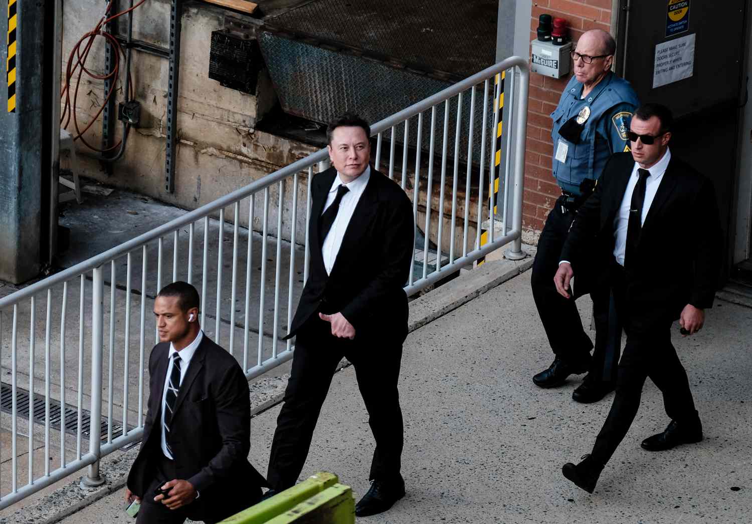 Elon Musk leaves a courthouse after testifying in a court case on July 12, 2021 in Wilmington, Delaware. 