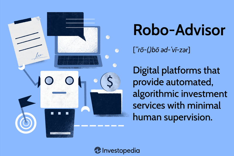 Robo-Advisor: Digital platforms that provide automated, algorithmic investment services with minimal human supervision.