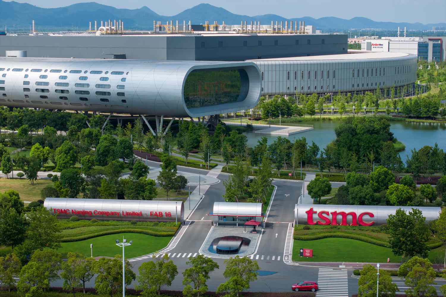 Taiwan Semiconductor Manufacturing Company (TSMC) factory in Nanjing, China