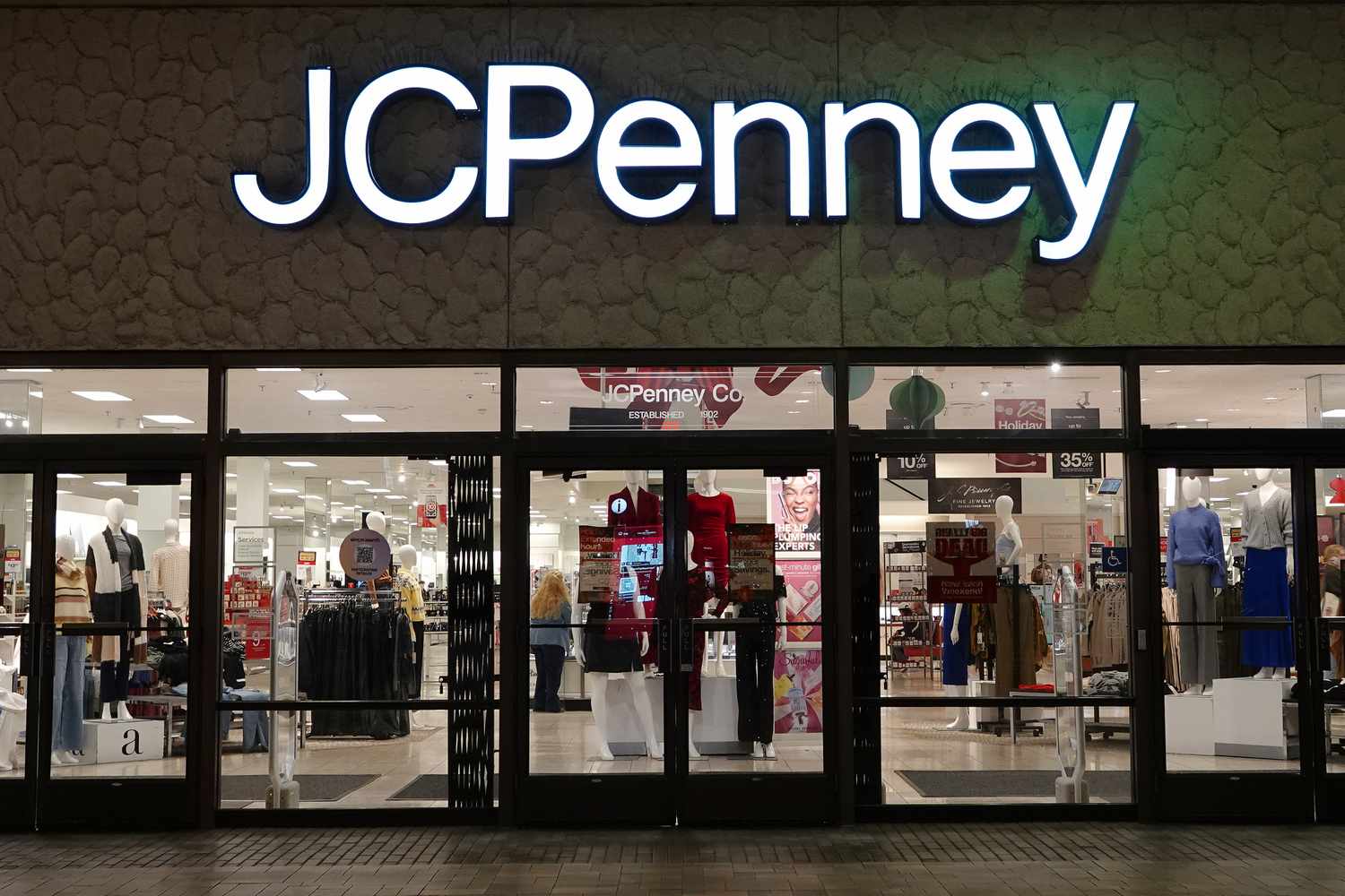A JCPenney department store at Fashion Valley, an upscale shopping mall, on Dec. 13, 2024 in San Diego, Calif.