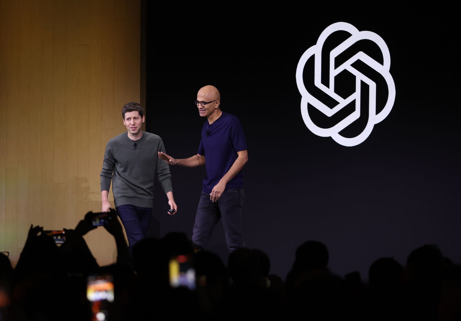 OpenAI CEO Sam Altman and Microsoft CEO Satya Nadella.